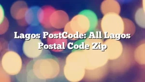 Lagos PostCode: All Lagos Postal Code Zip